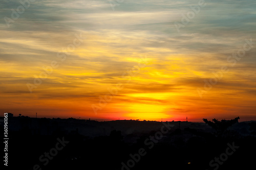 sky, sunset, night, sun, city, sunrise, clouds, light, blue, landscape, evening, dark, road, orange, car, morning, cloud, horizon, nature, dusk, london, travel © Eduardo