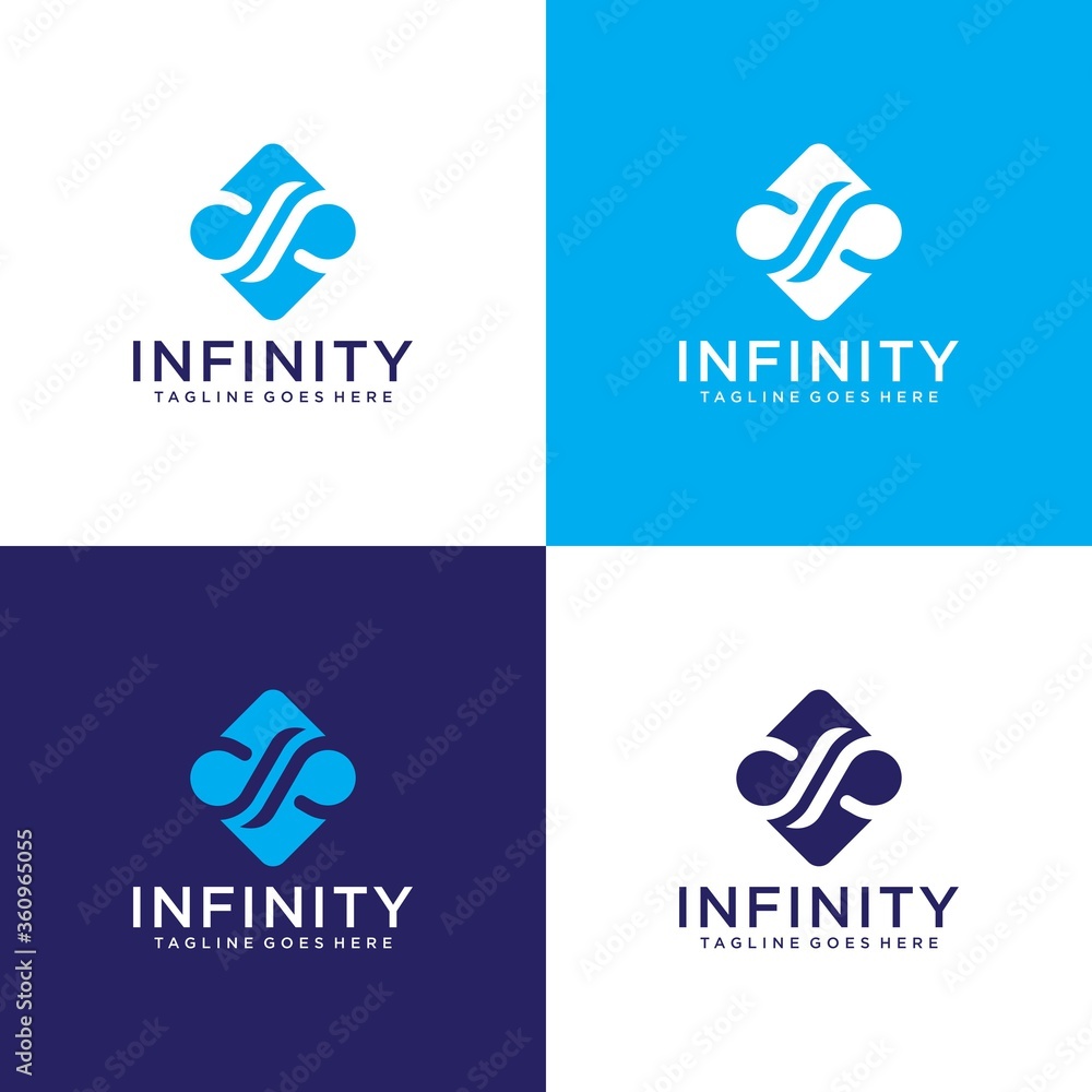Infinity Symbol Icon or Logo Template. Vector Illustration. Infinity Symbol Icon or Logo Template. Vector Illustration.