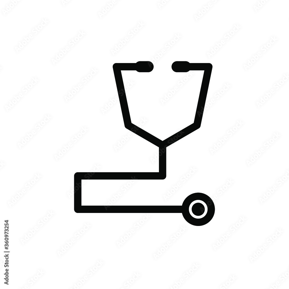Stethescope icon design template Stethescope icon design template