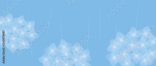 あじさい　イラスト　背景