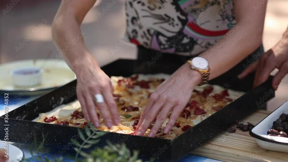 bread, dough, dough balls, focaccia, italian food, onion, red pepper bread, dough, dough balls, focaccia, italian food, onion, red pepper