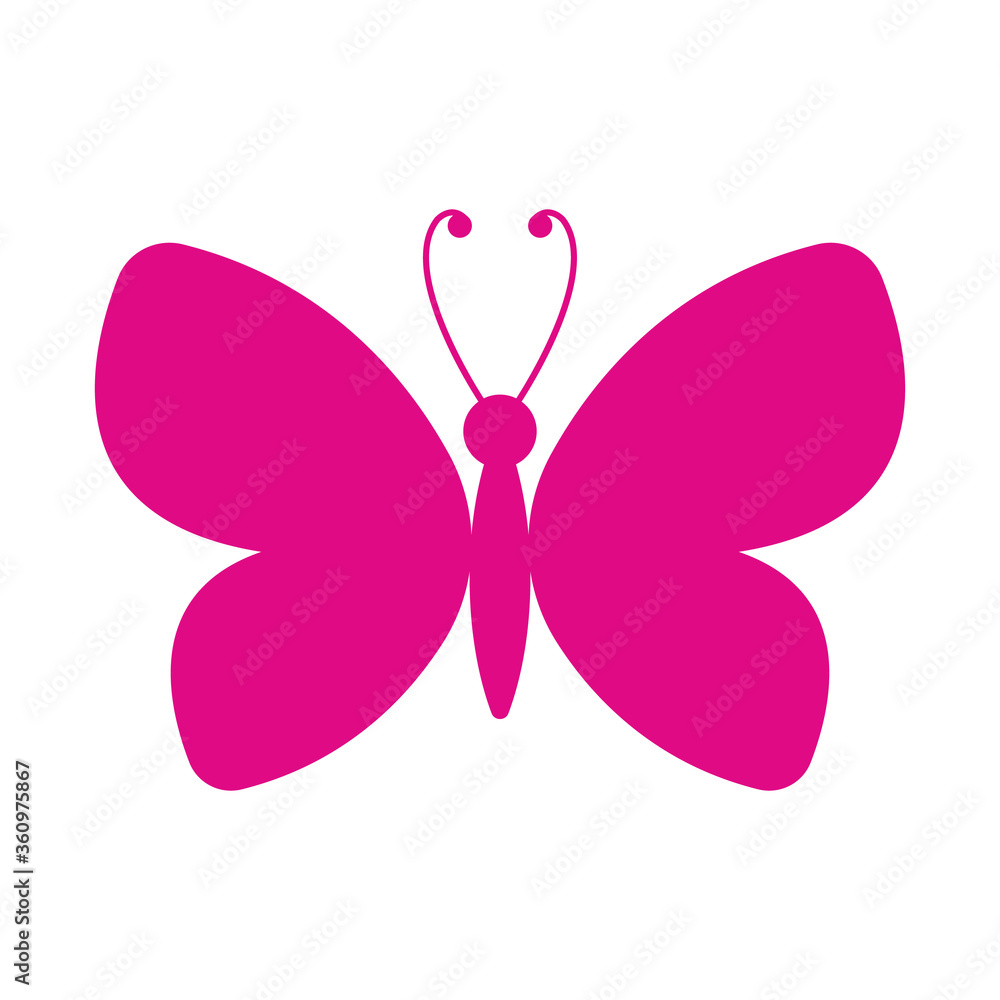 Butterfly icon design isolated on white background Butterfly icon design isolated on white background