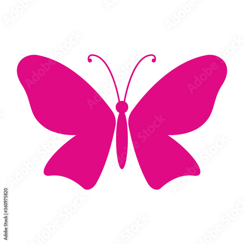 Butterfly icon design isolated on white background