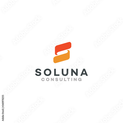 Creative Letter S Logo Design for Consulting Company