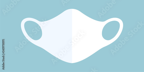 Vector Clipart of three-dimensional mask