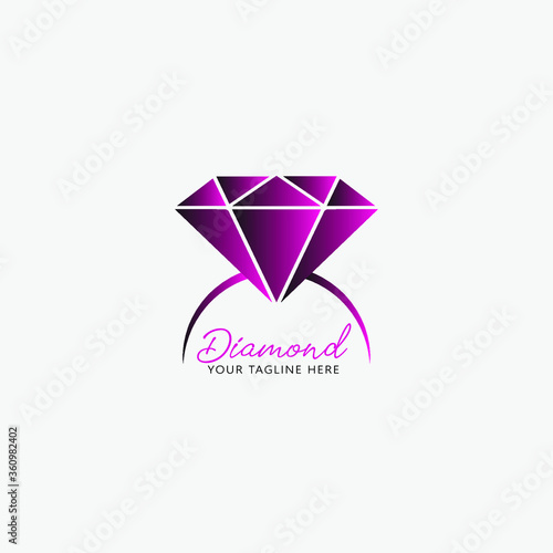diamond logo vector illustration