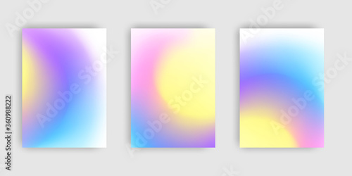Abstract mockup Pastel colorful gradient background A4 concept for your graphic colorful design, Layout Design Template for Brochure © HNKz