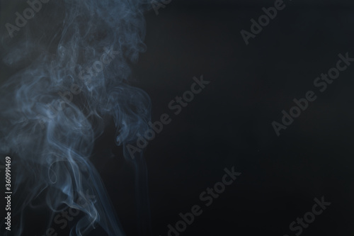 White smoke, black background, used as the background image.
