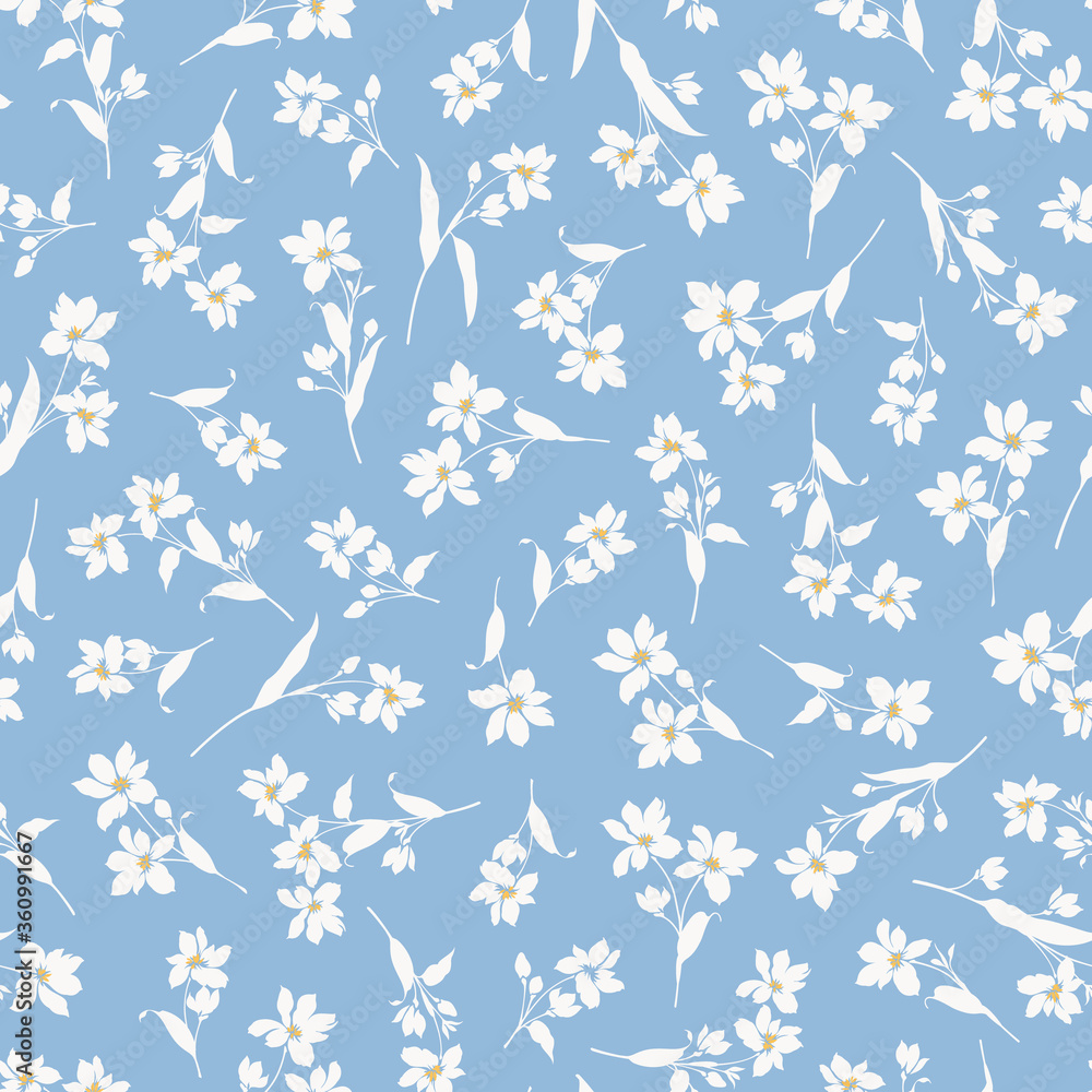 Seamless vector pattern of a beautiful flower, Seamless vector pattern of a beautiful flower,