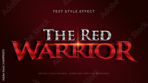The red warrior text effect
