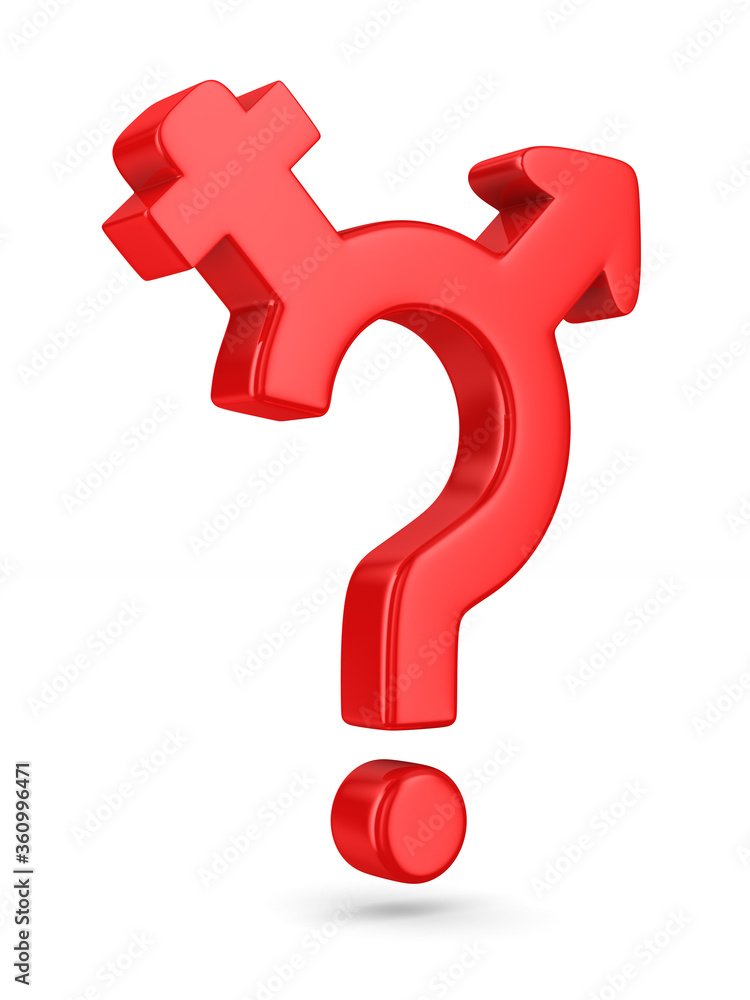 choice sex on white background. Isolated 3D illustration choice sex on white background. Isolated 3D illustration