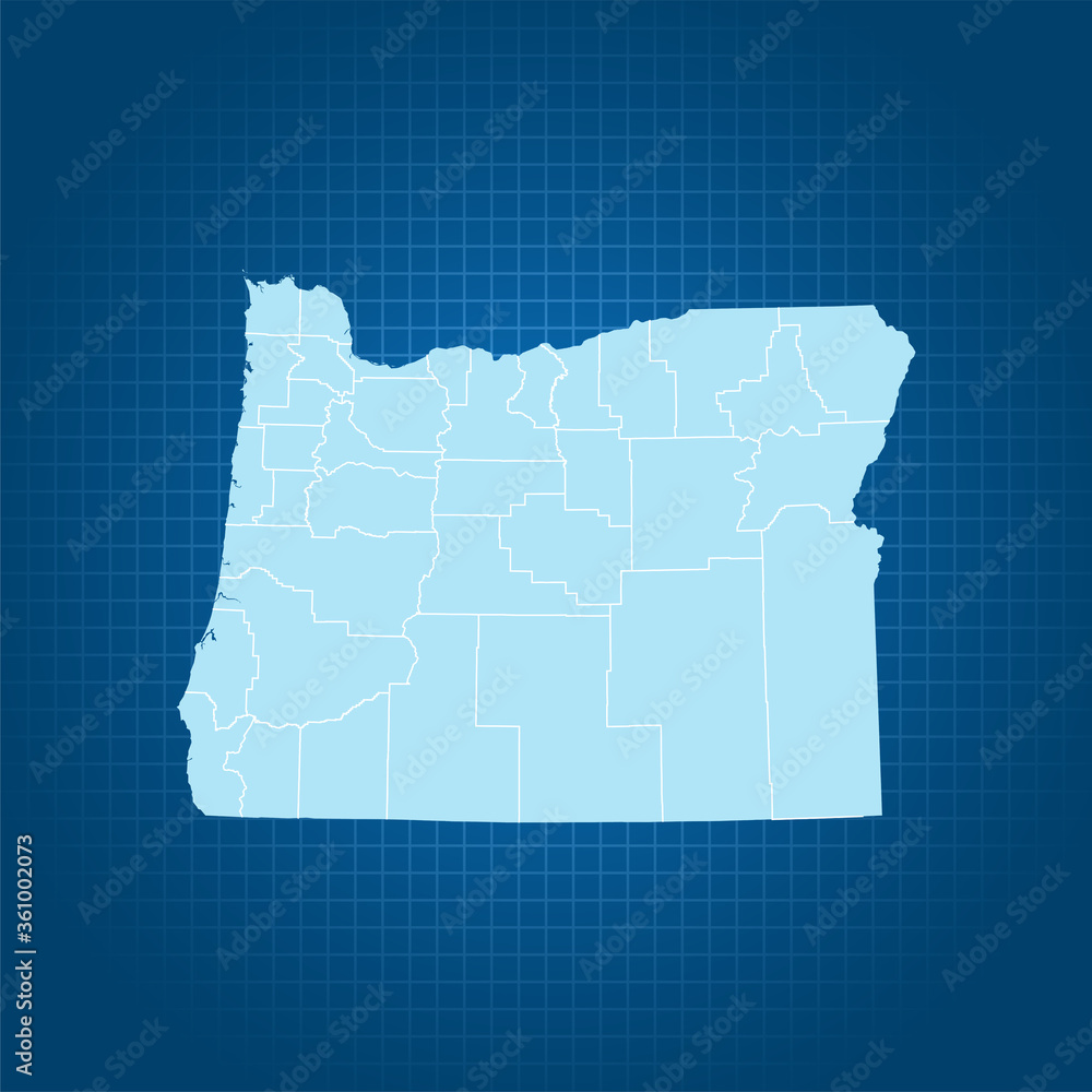 map of Oregon