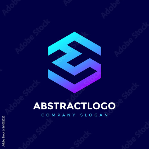 Colorful CT letter Logo Polygon Shape Design - Modern Creative TC Monogram Icon Vector.