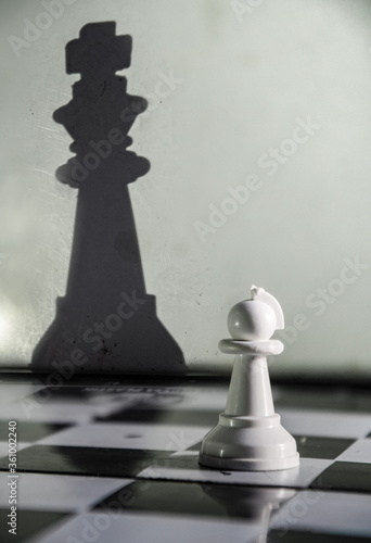 an illustration of courage with chess 