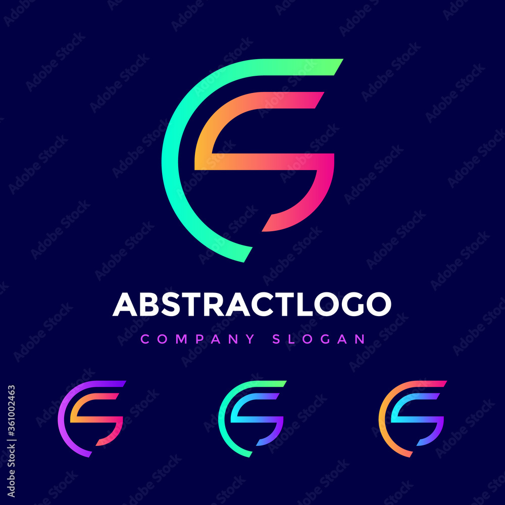 Initials Logo CS SC Letter Colorful Design. Creative CS Monogram Modern SC Icon Vector Element Illustration. Initials Logo CS SC Letter Colorful Design. Creative CS Monogram Modern SC Icon Vector Element Illustration.
