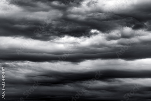 Atmospheric moody cloudy sky background