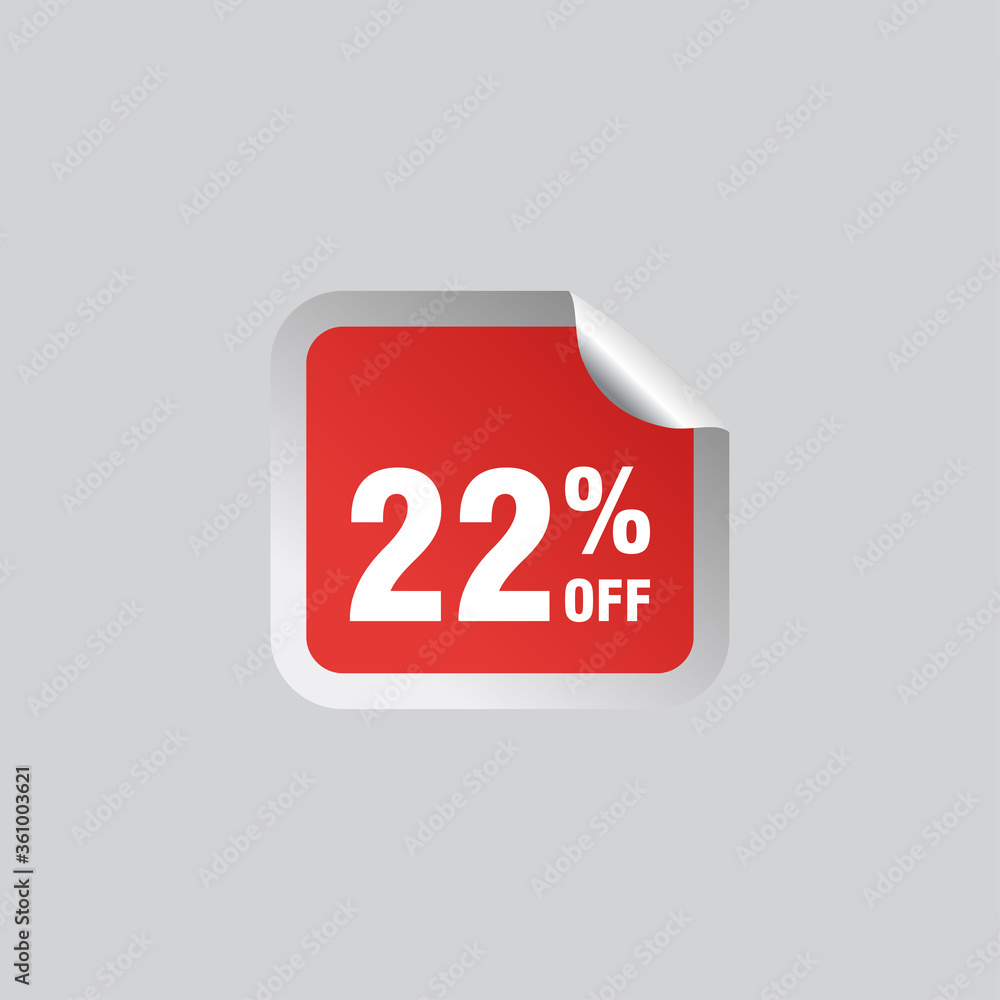 22 discount, Sales Vector badges for Labels, , Stickers, Banners, Tags, Web Stickers, New offer. Discount origami sign banner 22 discount, Sales Vector badges for Labels, , Stickers, Banners, Tags, Web Stickers, New offer. Discount origami sign banner