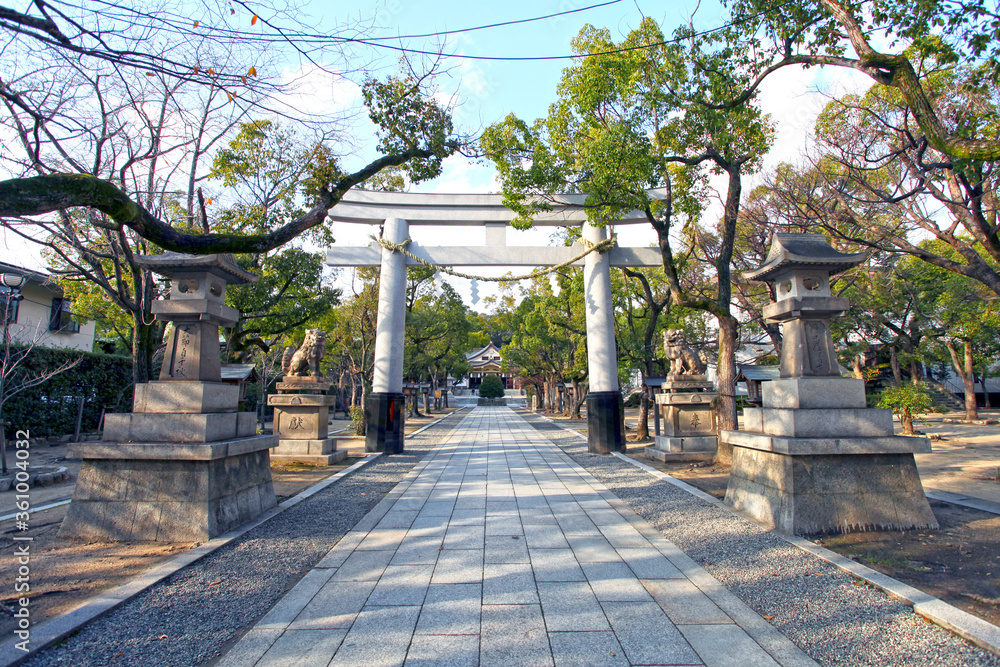 The Minatogawa Shrine in Kobe, Kansai, Japan. The Minatogawa Shrine in Kobe, Kansai, Japan.