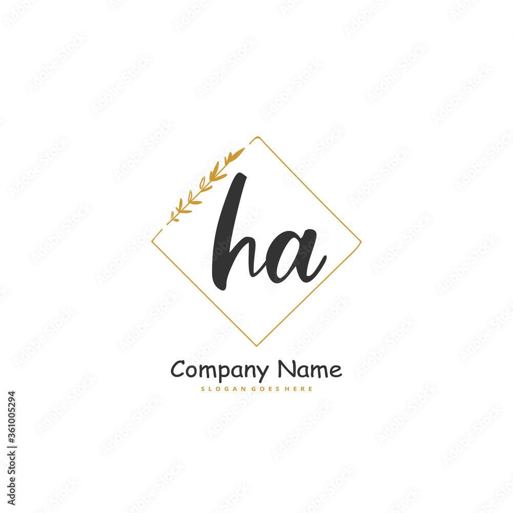 H A HA Initial handwriting and signature logo design with circle. Beautiful design handwritten logo for fashion, team, wedding, luxury logo. H A HA Initial handwriting and signature logo design with circle. Beautiful design handwritten logo for fashion, team, wedding, luxury logo.