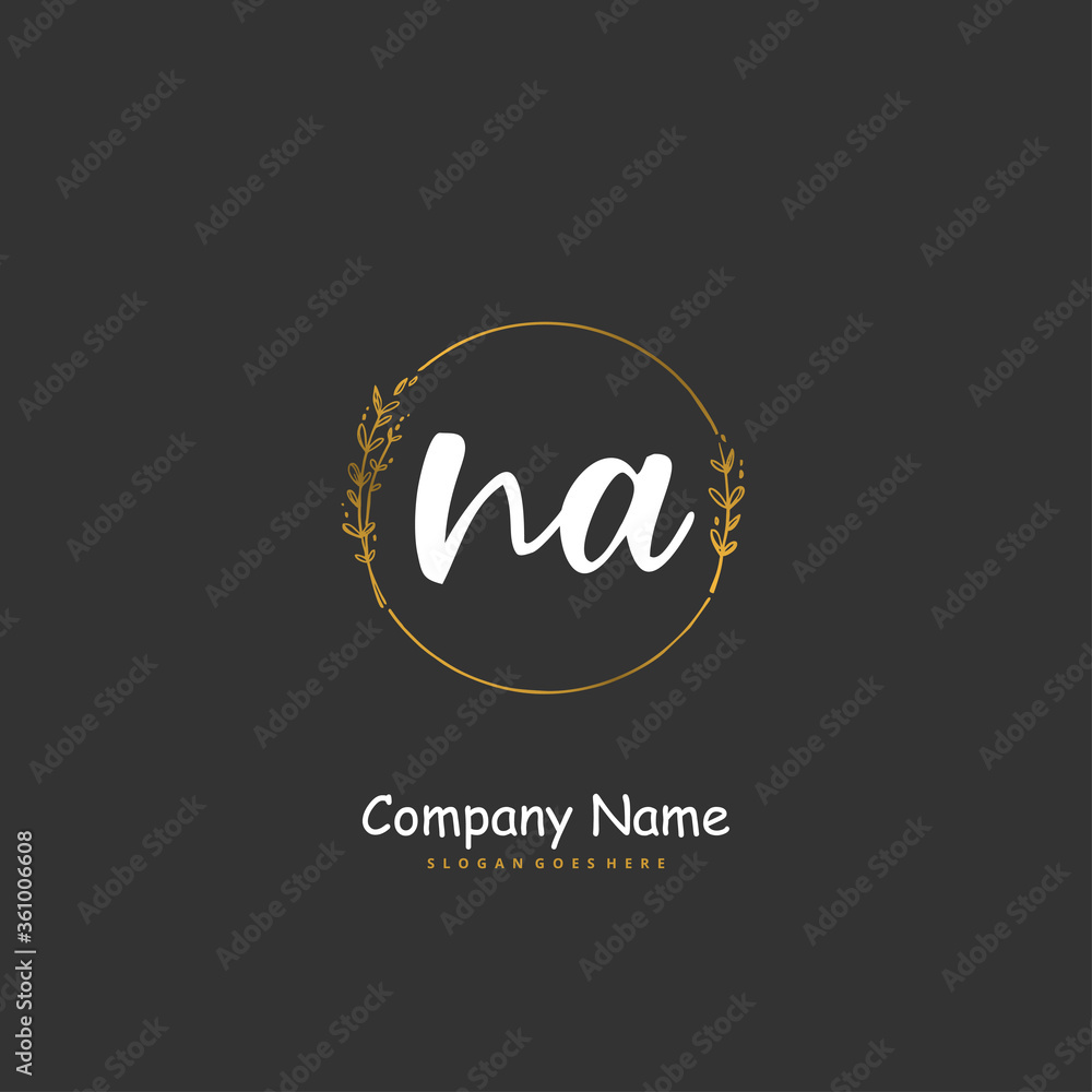 N A NA Initial handwriting and signature logo design with circle. Beautiful design handwritten logo for fashion, team, wedding, luxury logo. N A NA Initial handwriting and signature logo design with circle. Beautiful design handwritten logo for fashion, team, wedding, luxury logo.