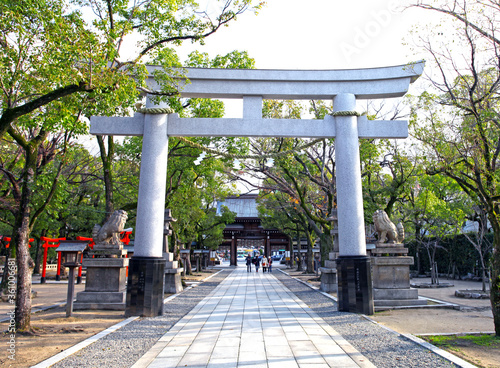 The Minatogawa Shrine in Kobe, Kansai, Japan. photo