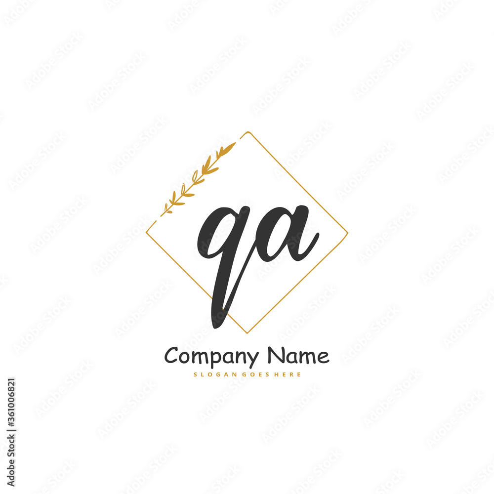 Q A QA Initial handwriting and signature logo design with circle. Beautiful design handwritten logo for fashion, team, wedding, luxury logo. Q A QA Initial handwriting and signature logo design with circle. Beautiful design handwritten logo for fashion, team, wedding, luxury logo.