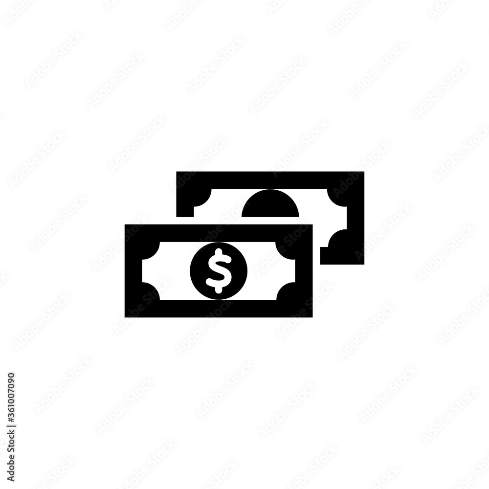 money icon, paper money icon logo illustration design money icon, paper money icon logo illustration design