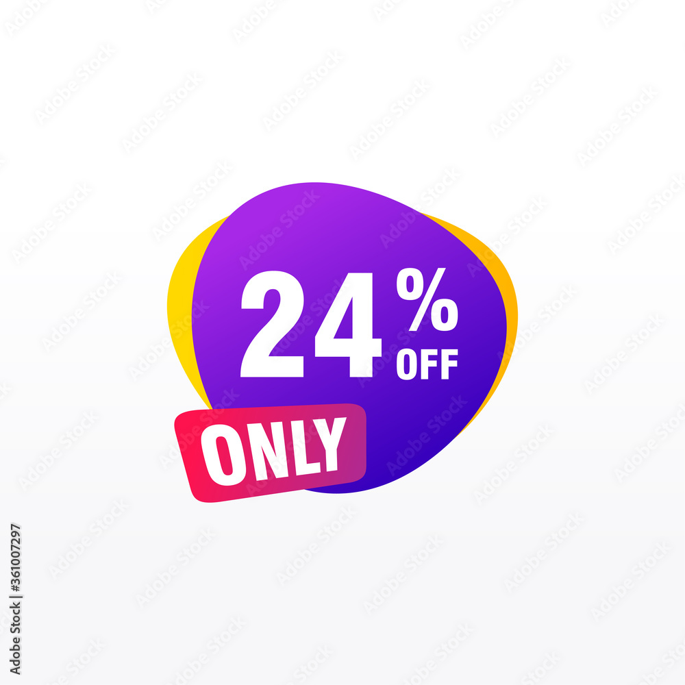 24 discount, Sales Vector badges for Labels, , Stickers, Banners, Tags, Web Stickers, New offer. Discount origami sign banner 24 discount, Sales Vector badges for Labels, , Stickers, Banners, Tags, Web Stickers, New offer. Discount origami sign banner