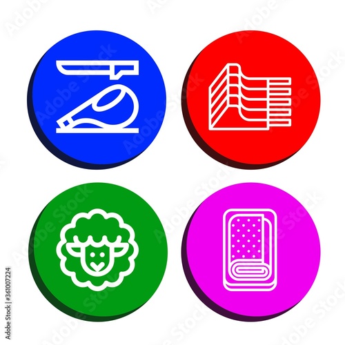lamb icon set