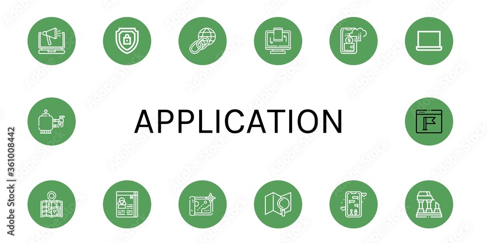 application icon set application icon set