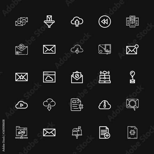 Editable 25 download icons for web and mobile