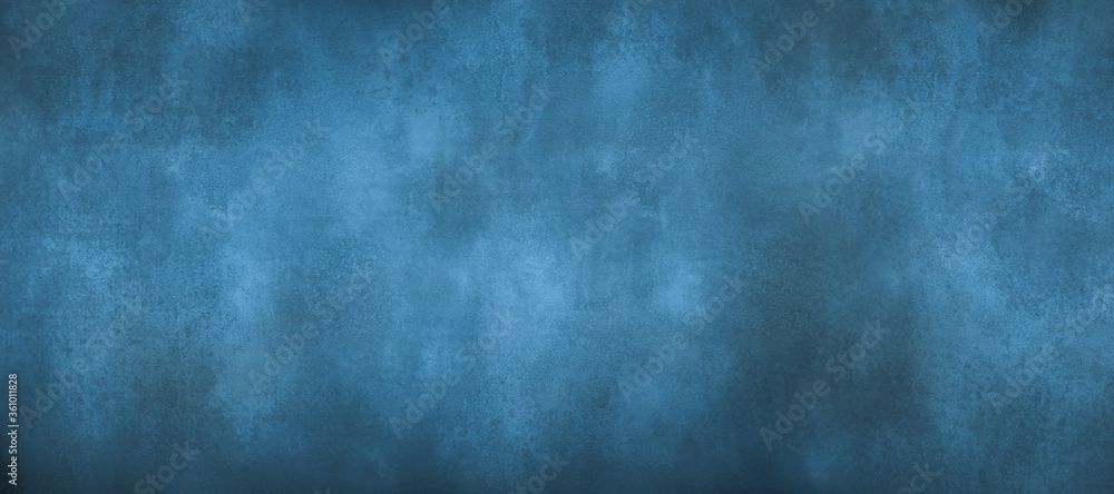 Fototapeta premium Abstract blue cement Wall Background with Scratched, Dark color, Grunge background concrete with Rough Texture, Chalkboard. Concrete Art Rough Stylized Texture