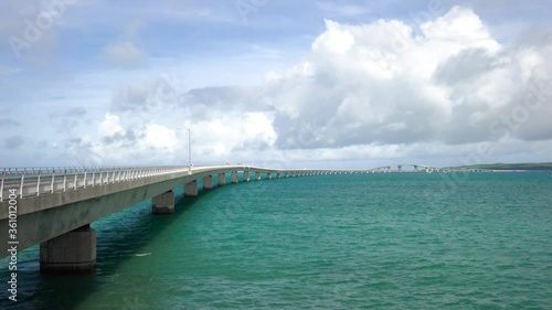Wallpaper Mural Okinawa,Japan-June 21, 2020: Irabu Ohashi bridge connecting Miyakojima island and Irabu island, the longest charge-free bridge in Japan
 Torontodigital.ca