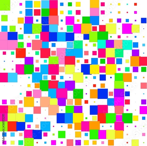  colorful background with squares