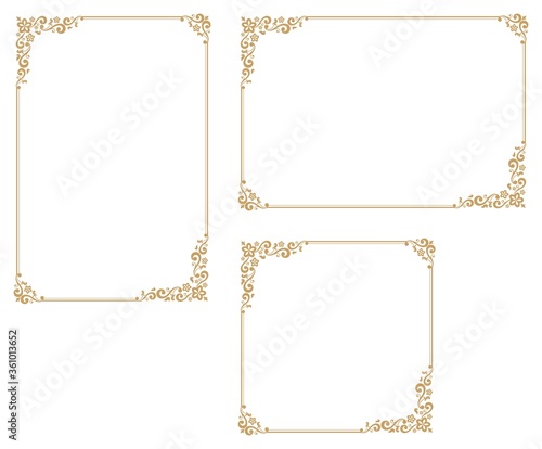 Decorative frame.A frame that gave a change in size to the same design.Good frame for a4 size paper.Certificate frame.