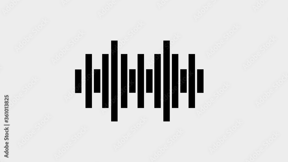 sound wave ilustration logo icon template