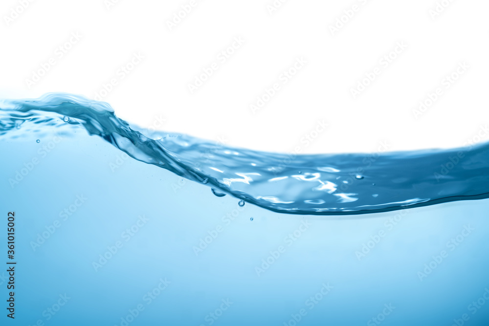 Clear water waves. Water wave isolated on white background Clear water waves. Water wave isolated on white background