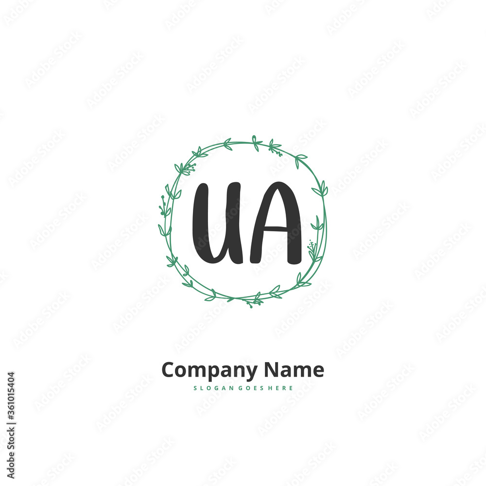 U A UA Initial handwriting and signature logo design with circle. Beautiful design handwritten logo for fashion, team, wedding, luxury logo. U A UA Initial handwriting and signature logo design with circle. Beautiful design handwritten logo for fashion, team, wedding, luxury logo.