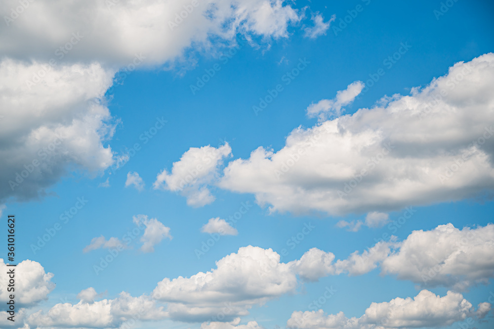 Beautiful background of blue sky with fluffy clouds Beautiful background of blue sky with fluffy clouds