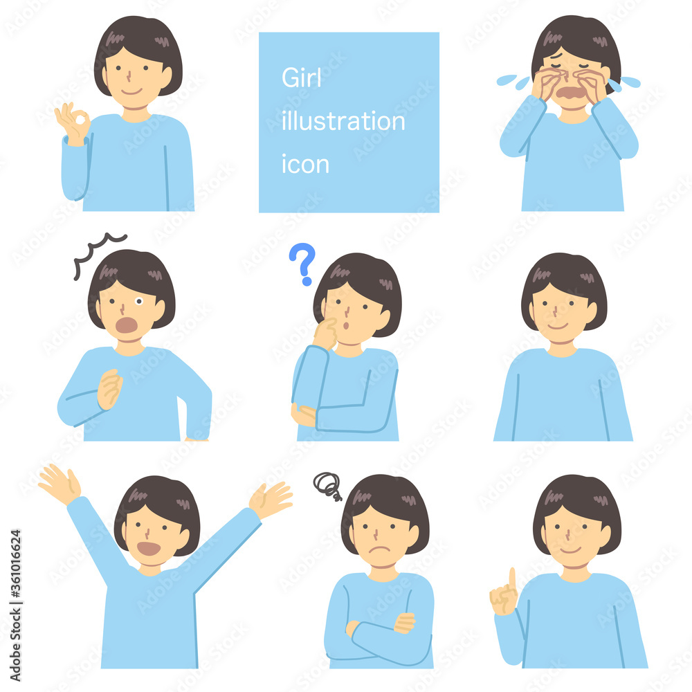 Light blue dressed girl 01 set Light blue dressed girl 01 set