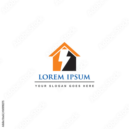 Free Download home energy logo , house bolt logo - GFXLoad