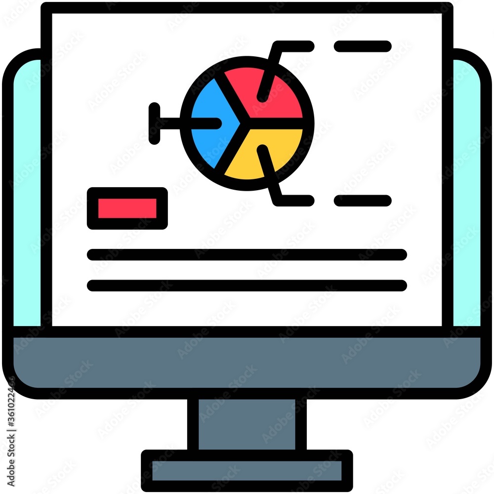 Data analysis, Telecommuting or remote work icon, vector illustration Data analysis, Telecommuting or remote work icon, vector illustration