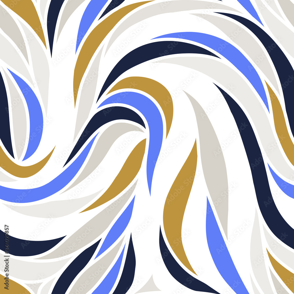 Obraz premium Colorful seamless striped pattern. Wavy stylish abstract background.