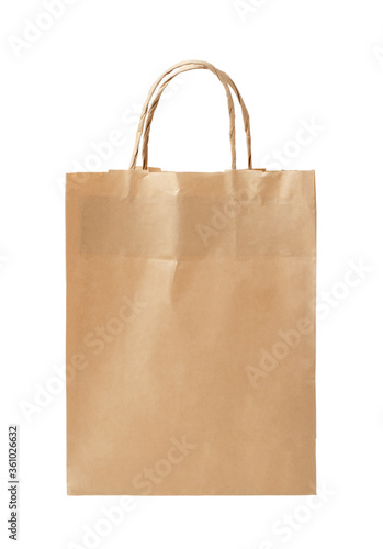 Recycled paper shopping bag