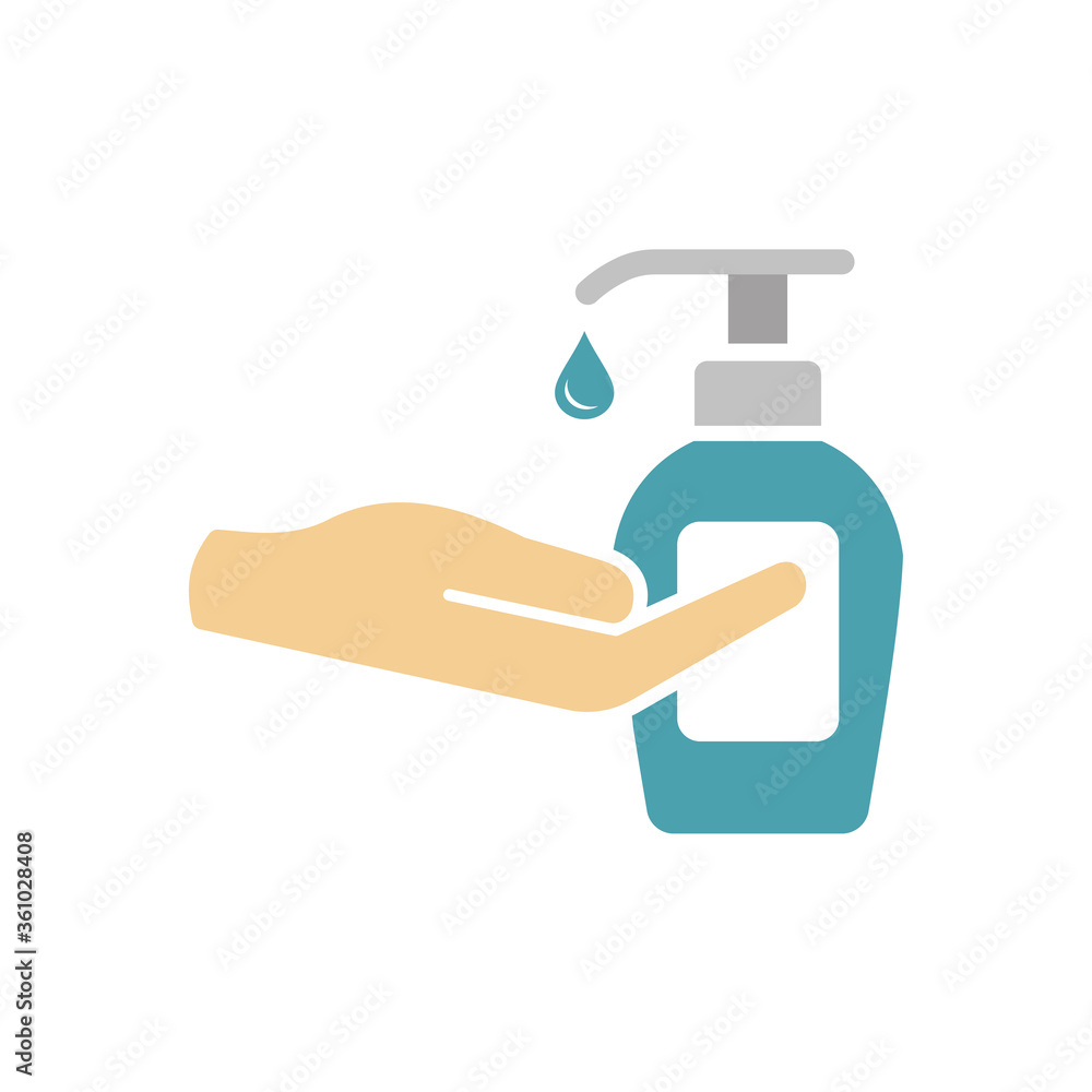 Hand sanitizer icon. Vector illustration. Hand sanitizer icon. Vector illustration.