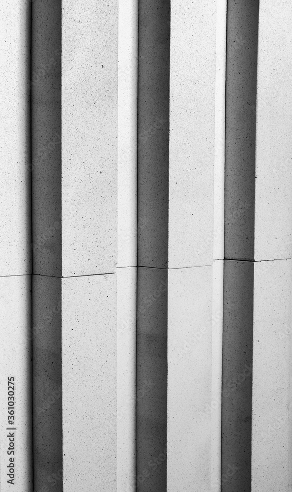 Arrange the rough brick with a slit. White and black. Arrange the rough brick with a slit. White and black.