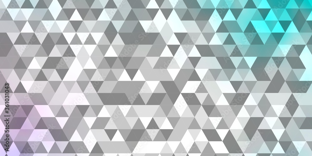 Naklejka Light Pink, Blue vector background with triangles.