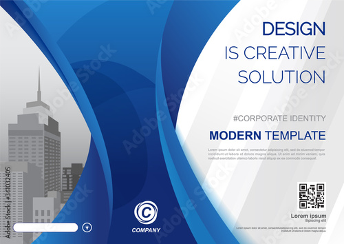 Template vector design for Brochure, Annual Report, Web design  Poster, Corporate Presentation, Flyer, layout modern size horizontal, Easy to use and edit.