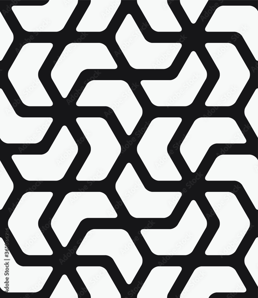 Vector seamless pattern. Modern stylish texture. Repeating geometric hexagons. Vector seamless pattern. Modern stylish texture. Repeating geometric hexagons.