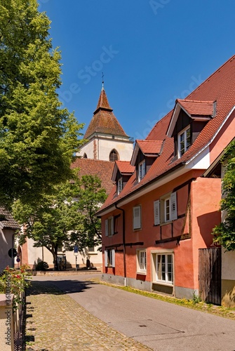 Altstadt von Staufen im Breisgau in Baden-Württemberg, Deutschland 